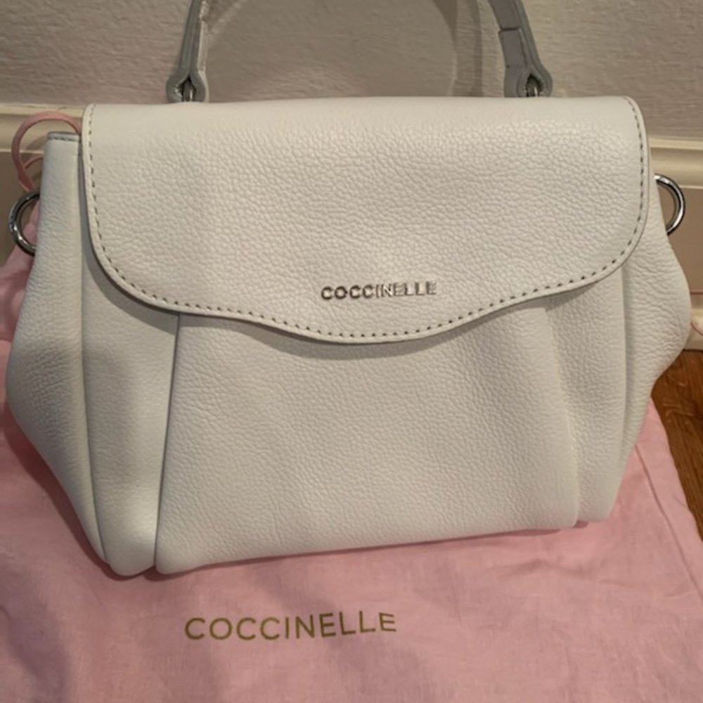 NWT Coccinelle Andromeda E1 Dr5 Handbag White